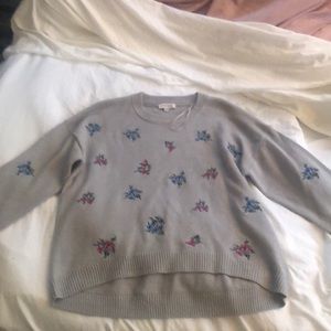 Grey cropped sweater